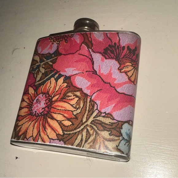 Stainless steel floral flask - Picture 4 of 9